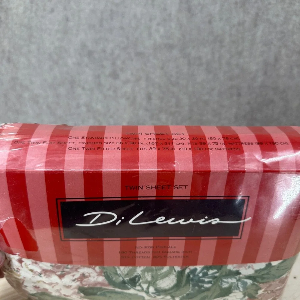 VTG Sears Blouson Fenwick Hall‎ Floral Washable No-Iron Sheet Set 80s Romantic